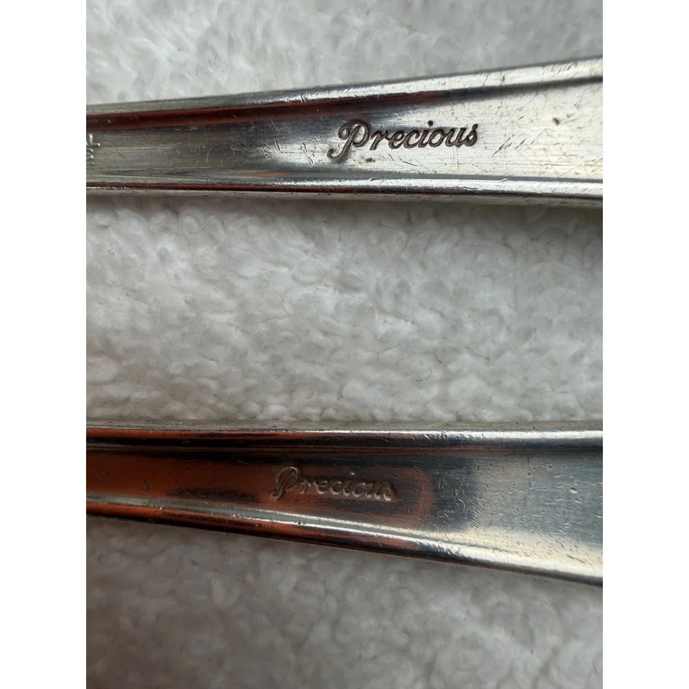 Vintage Rogers DeLuxe Plate Silver Plated Dinner & Grille Fork Precious Pattern